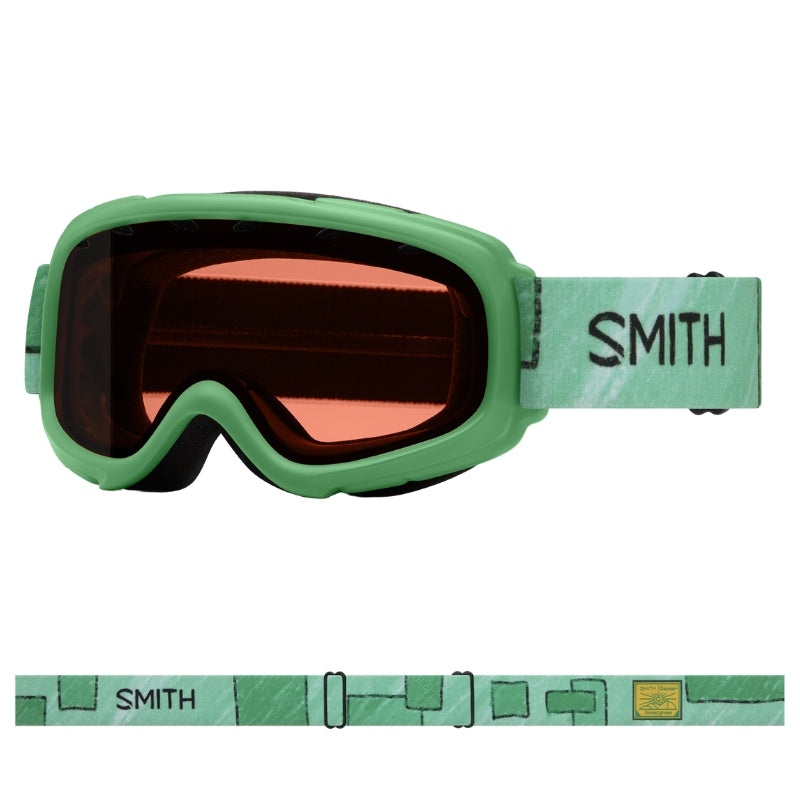 Πράσινη Παιδική Μάσκα Σκι Smith Gambler - SnowTech - Kids Goggles